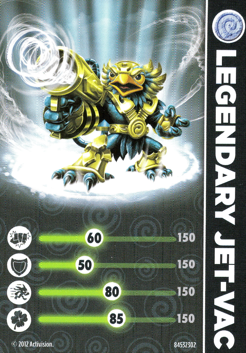 Skylanders Giants Legendary Jet-Vac Karte
