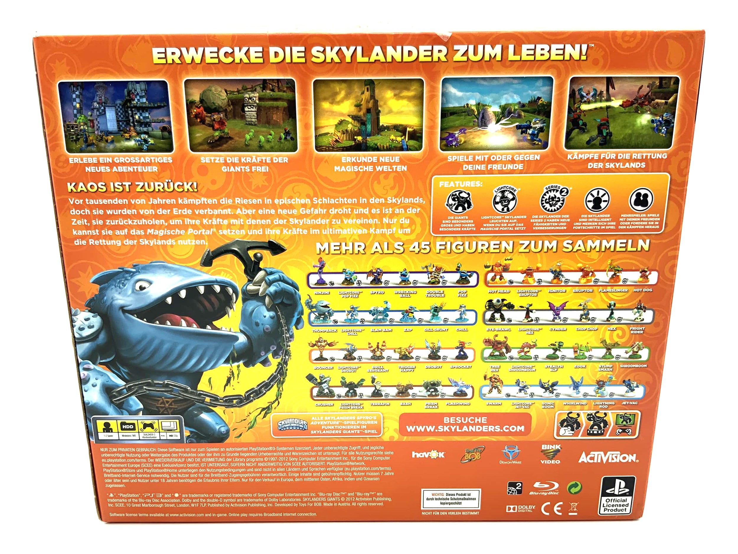 Skylanders Giants Booster Pack für Playstation 3 starter Pack PS3