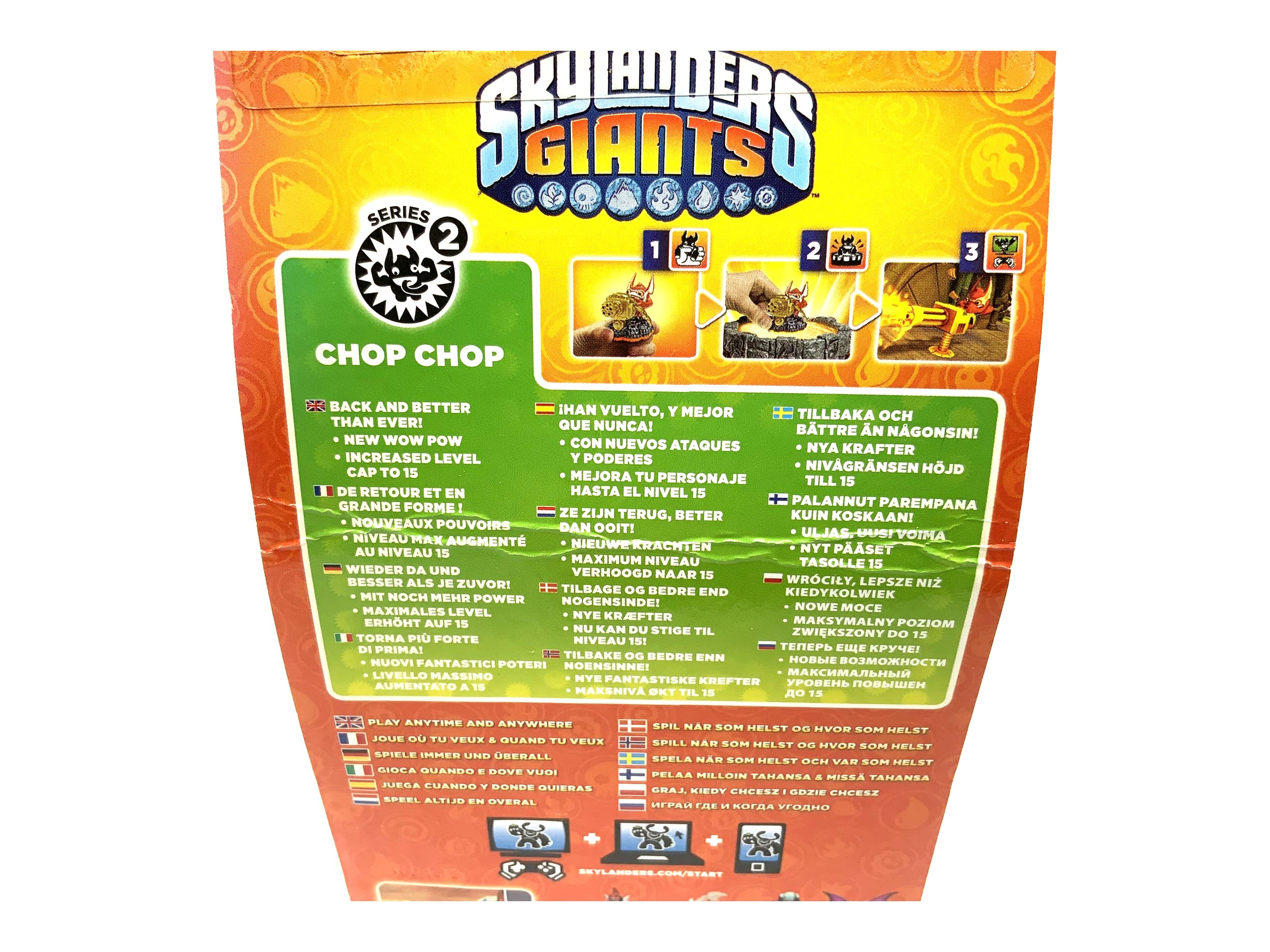 Metallic Blue Chop Chop Skylanders Giants exclusive Toy Fair 2013 Edition rare