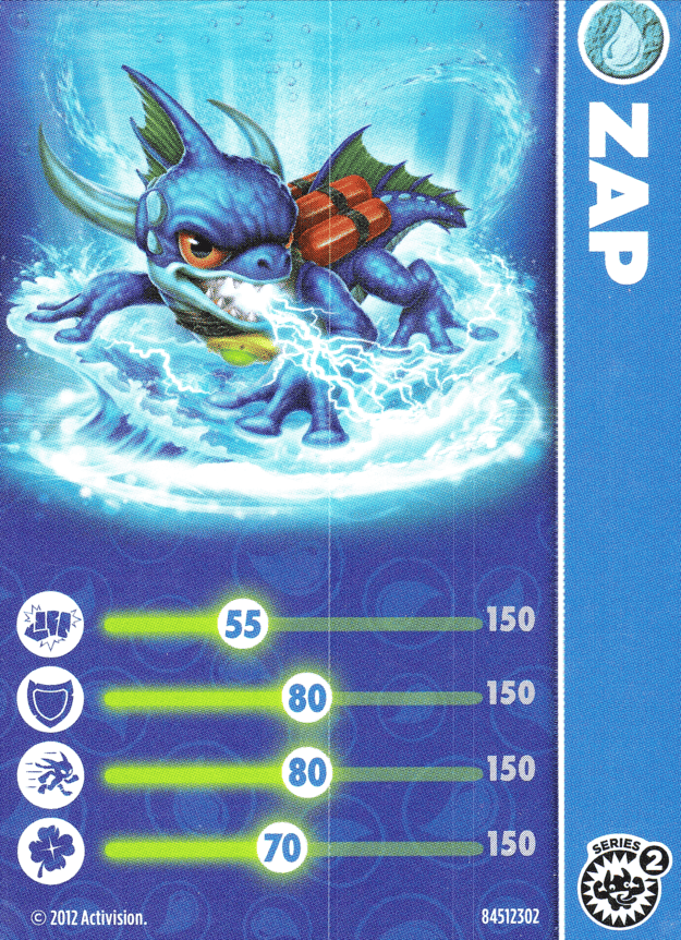 Skylanders Giants Zap Karte