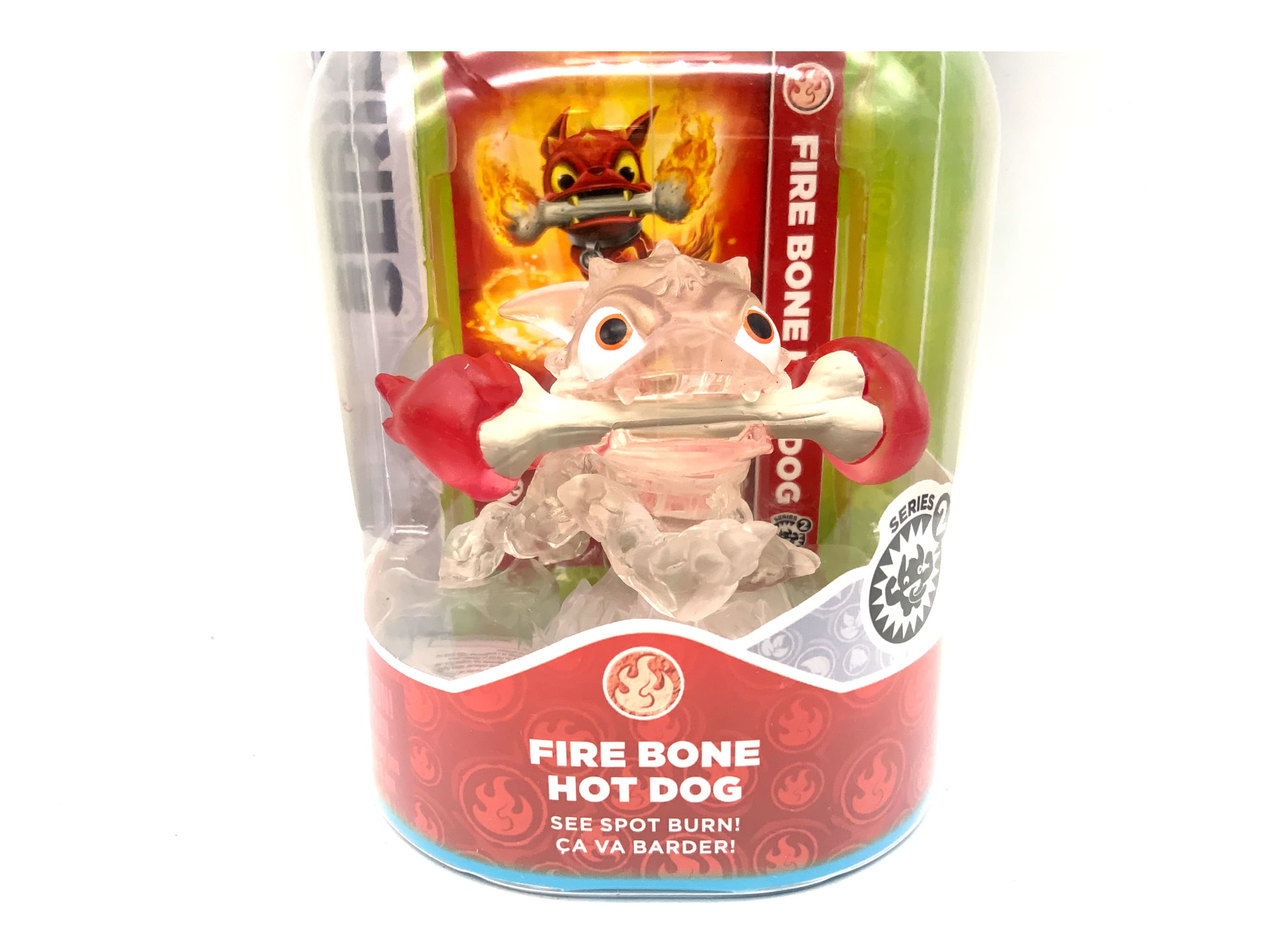 Skylanders Swap Force Frito Lay Crystal Clear Fire Bone Hot Dog Red Flames OVP