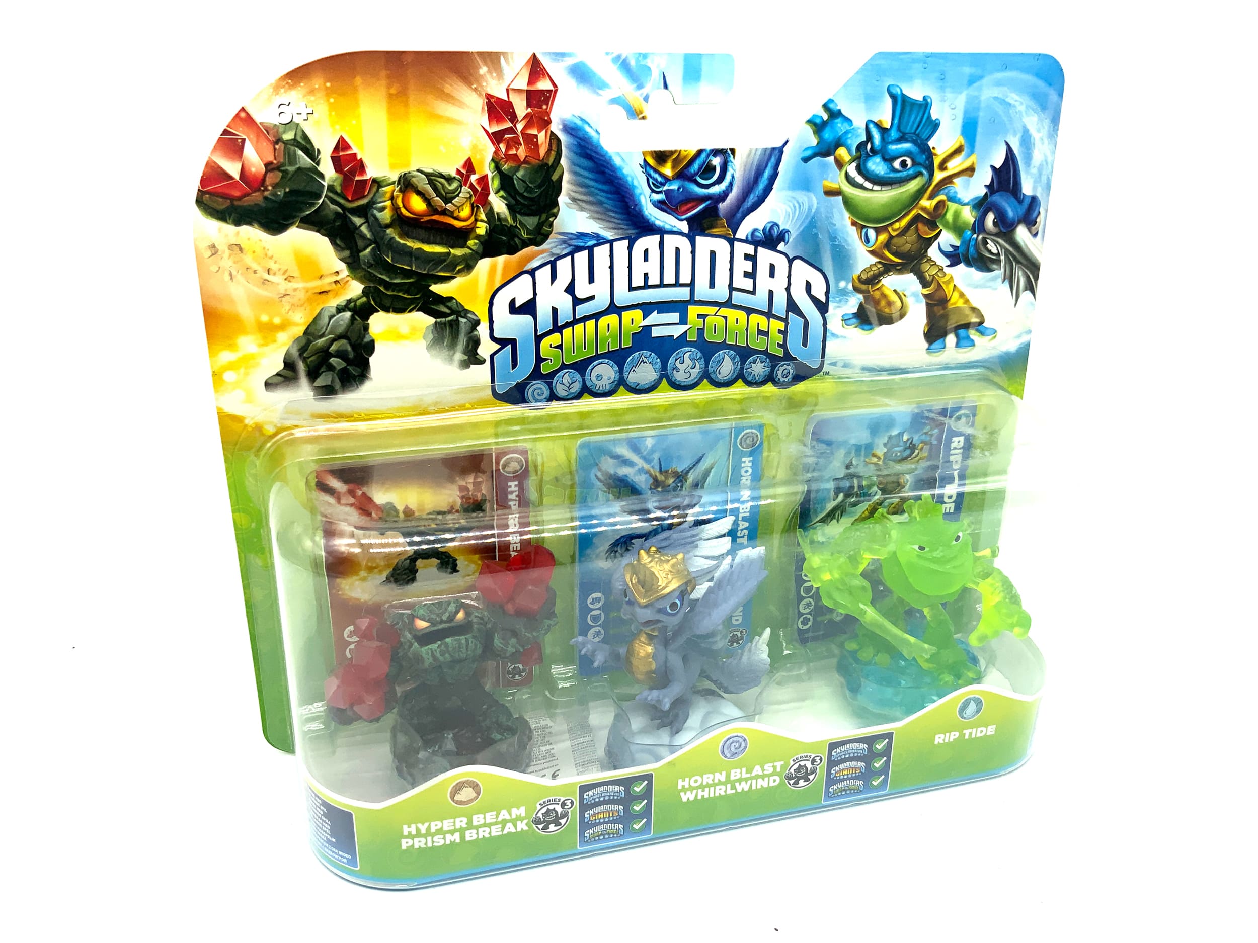 Skylanders Swap Force Triple Pack Crystal Green Riptide Chase Variante in OVP