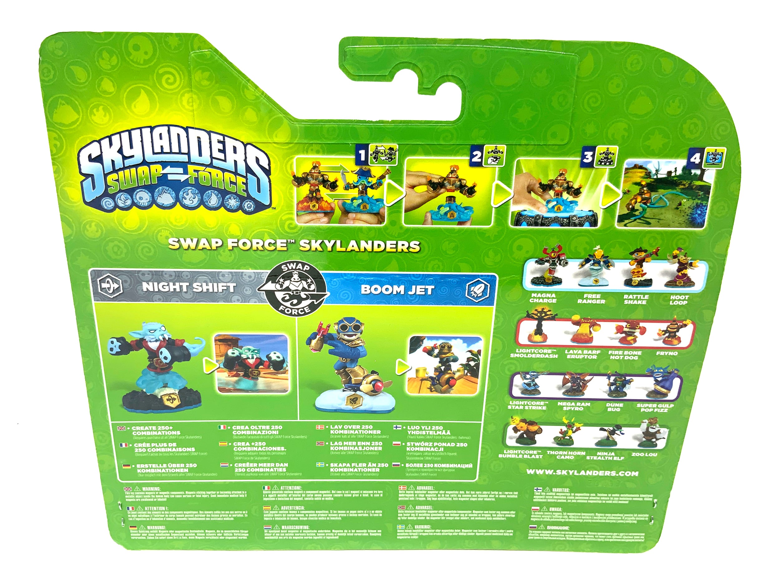 Skylanders Swap Force Double Pack Night Shift & Boom Jet in OVP