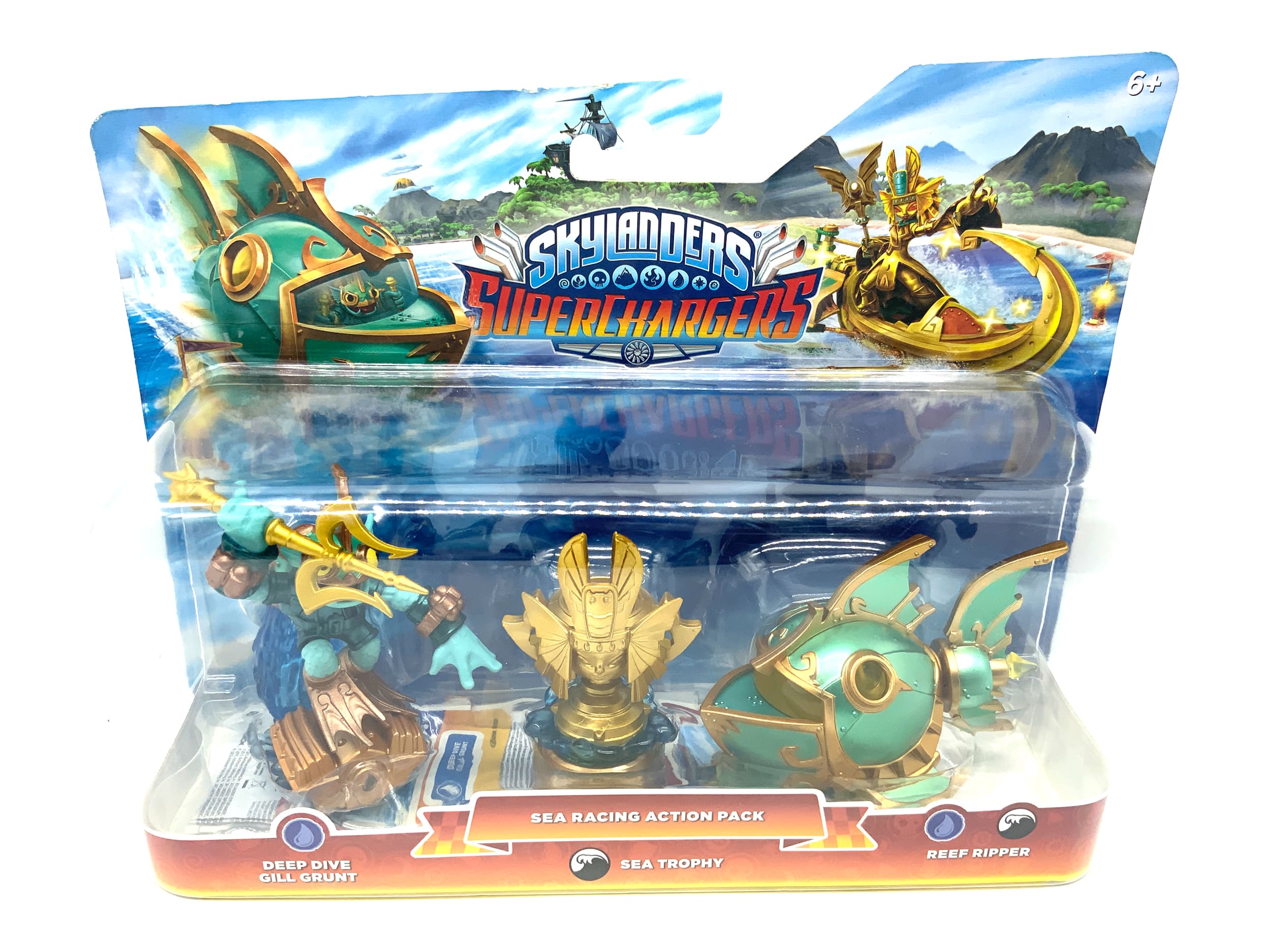Skylanders Superchargers Sea Racing Action Pack Gill Grunt Reef Ripper in OVP