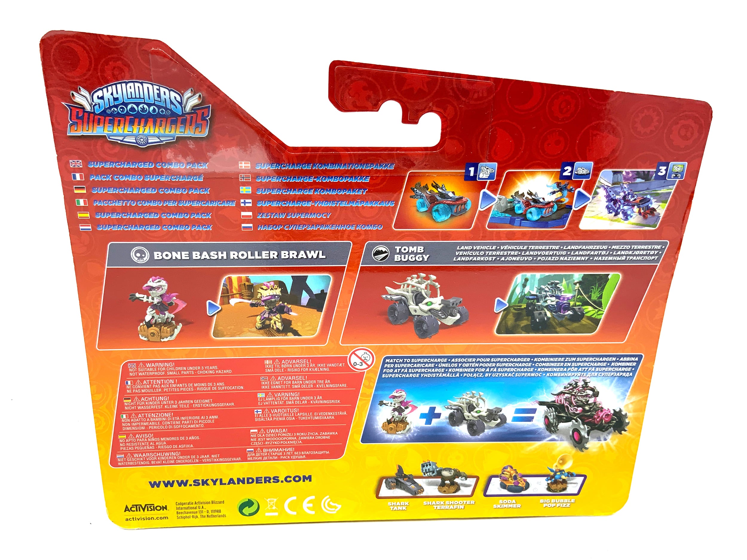 Skylanders Superchargers Supercharged Combo Pack Bone Bash Roller Brawl in OVP