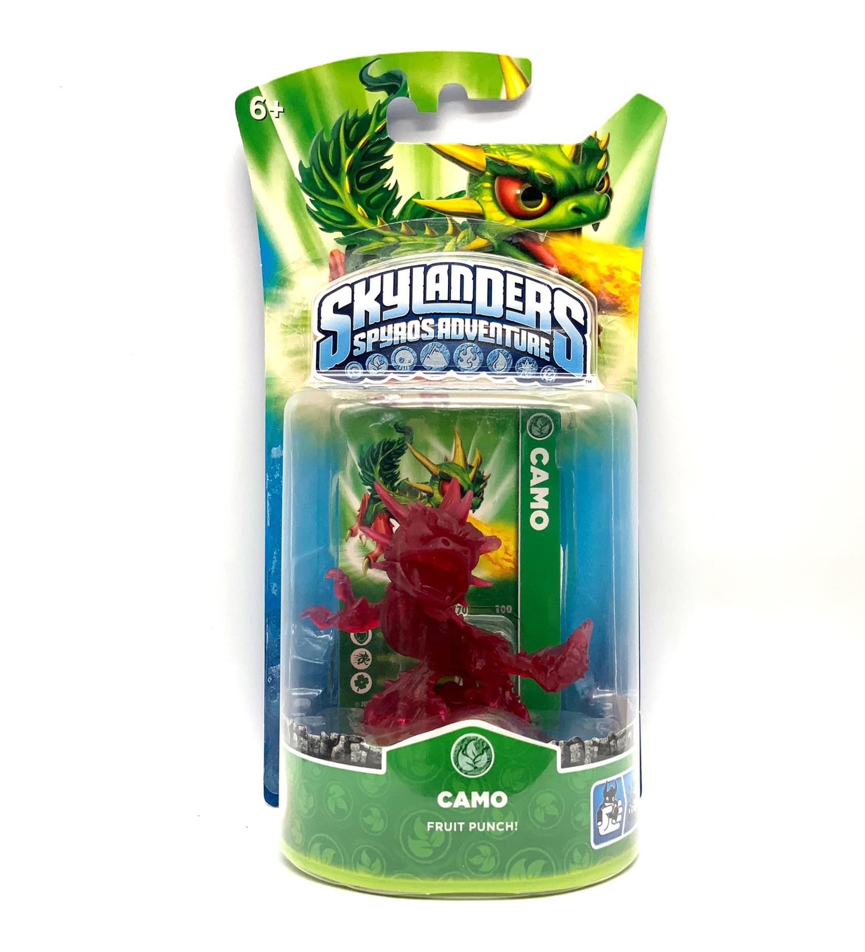 Skylanders Spyros Adventure Crystal Red Camo Chase Variante in OVP (geklebt)