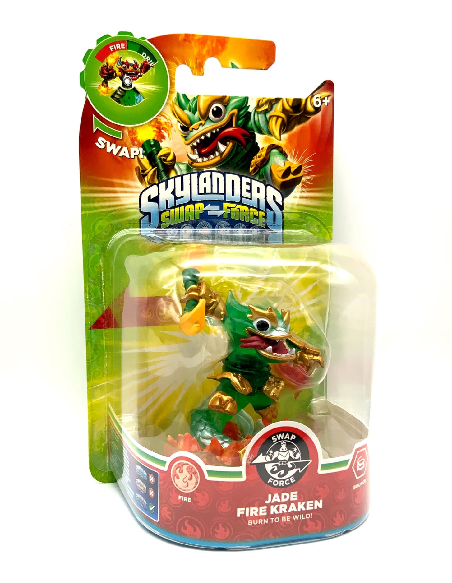 Skylanders Swap Force Jade Fire Kraken Chase Variante in OVP (geklebt)