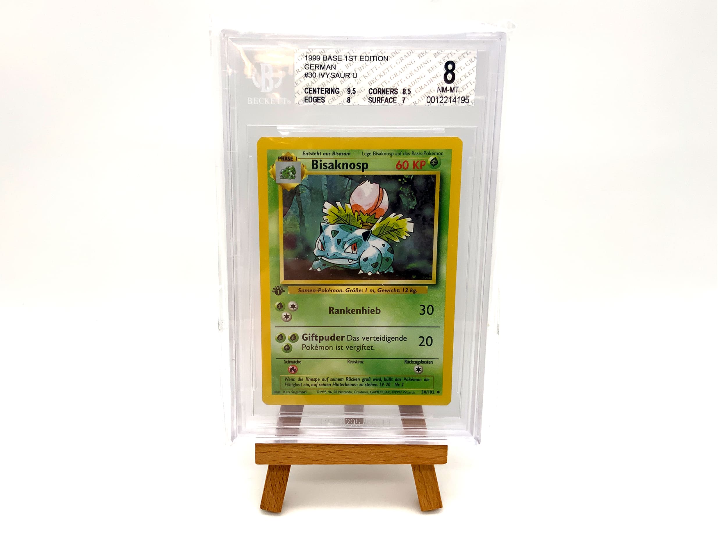 Pokémon Bisaknosp 030 BGS 8 NM-MT 1999 (deutsch) Beckett