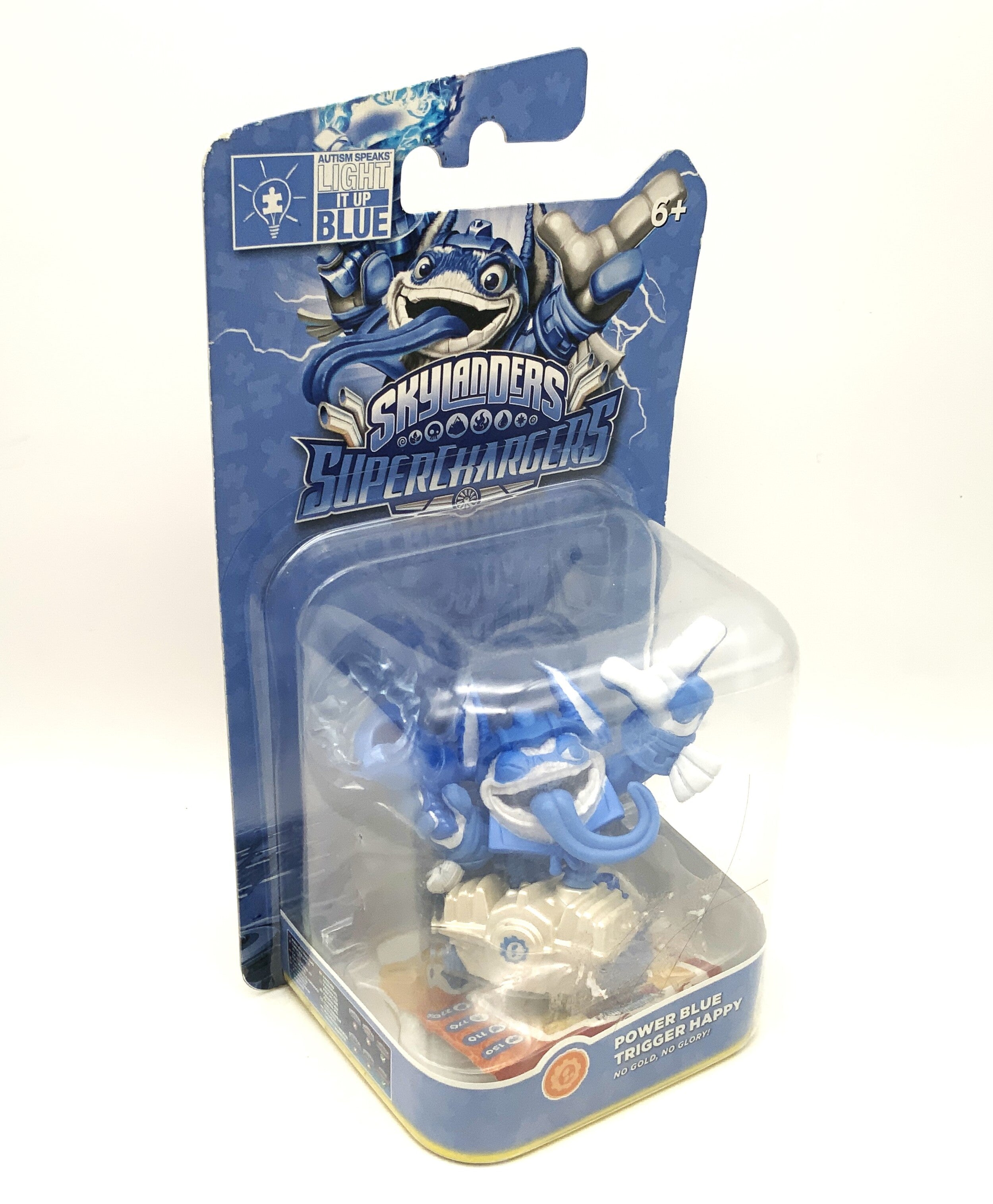 Skylanders Superchargers Power Blue Trigger Happy in original packaging