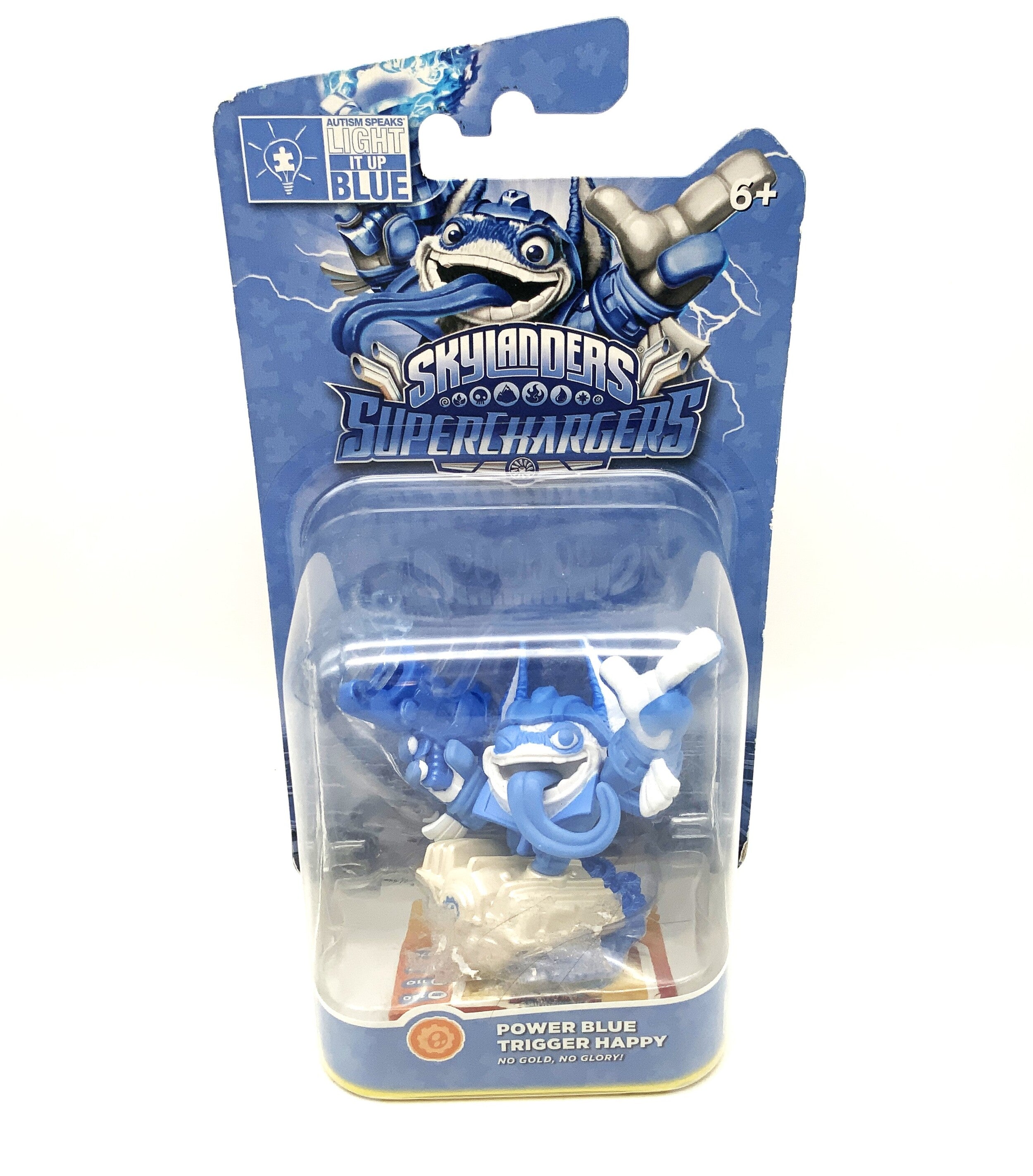 Skylanders Superchargers Power Blue Trigger Happy in original packaging