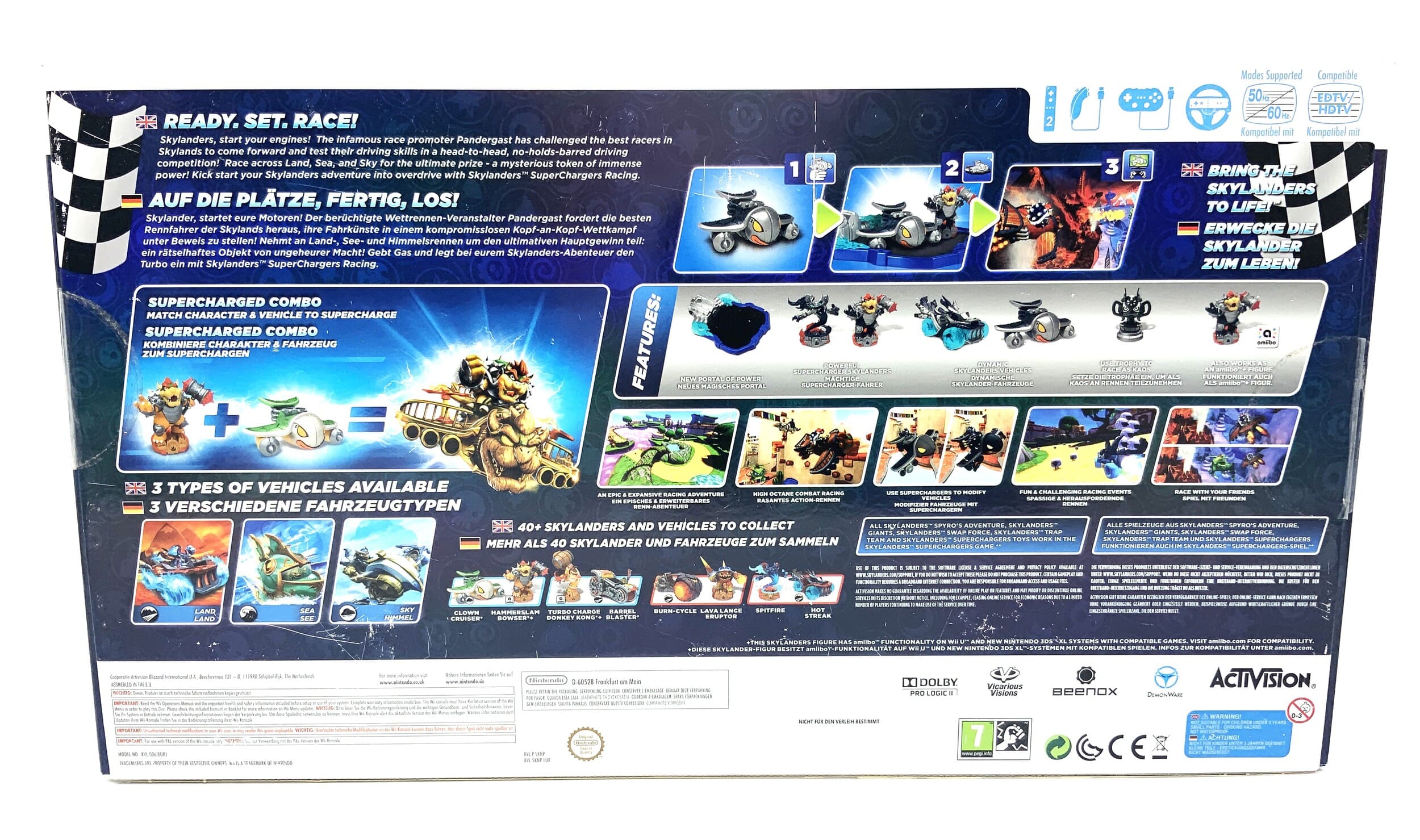 Skylanders Superchargers Starter Pack Dark Edition Nintendo Wii Starter Set