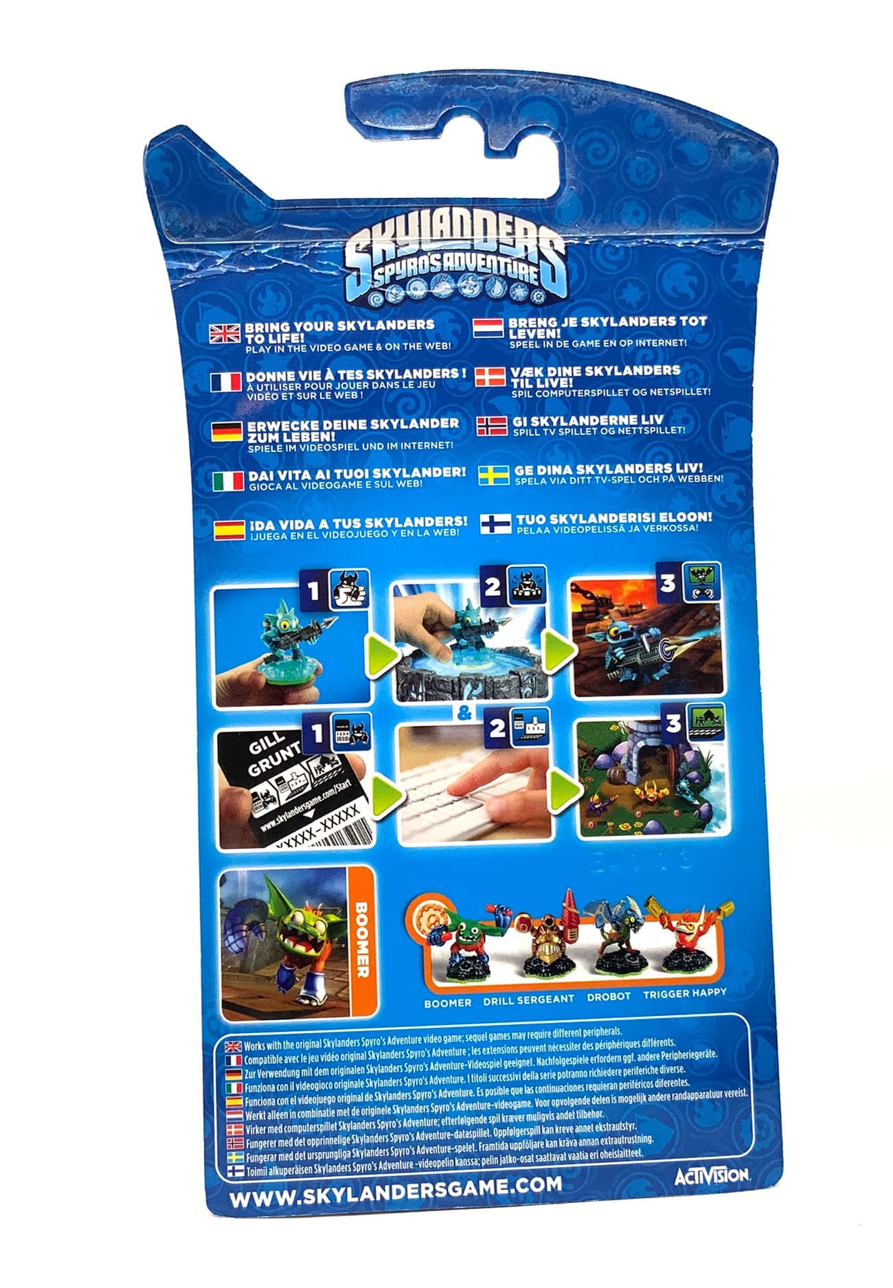 Skylanders Spyros Adventure Silver Boomer Chase Variante in OVP