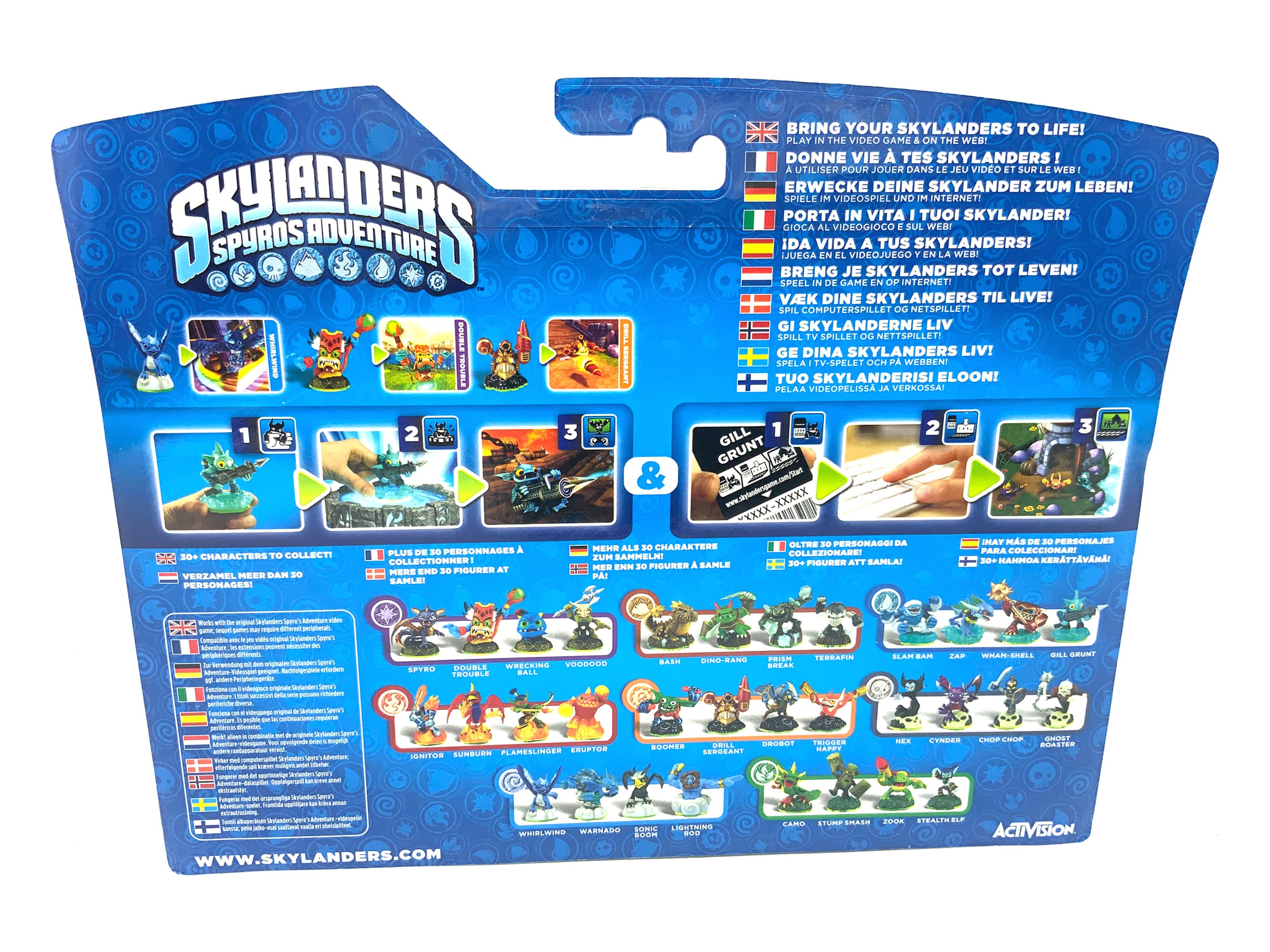 Skylanders Spyros Adventure 3er Pack Whirlwind +Double-Trouble+Drill Sergant OVP