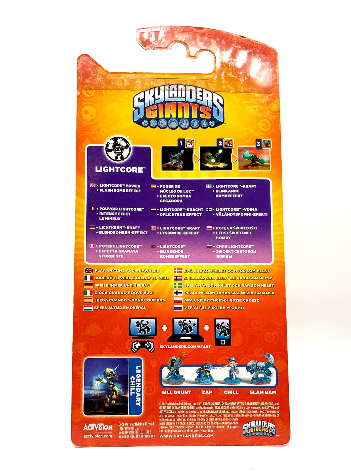Skylanders Giants Legendary Chill Lightcore in OVP