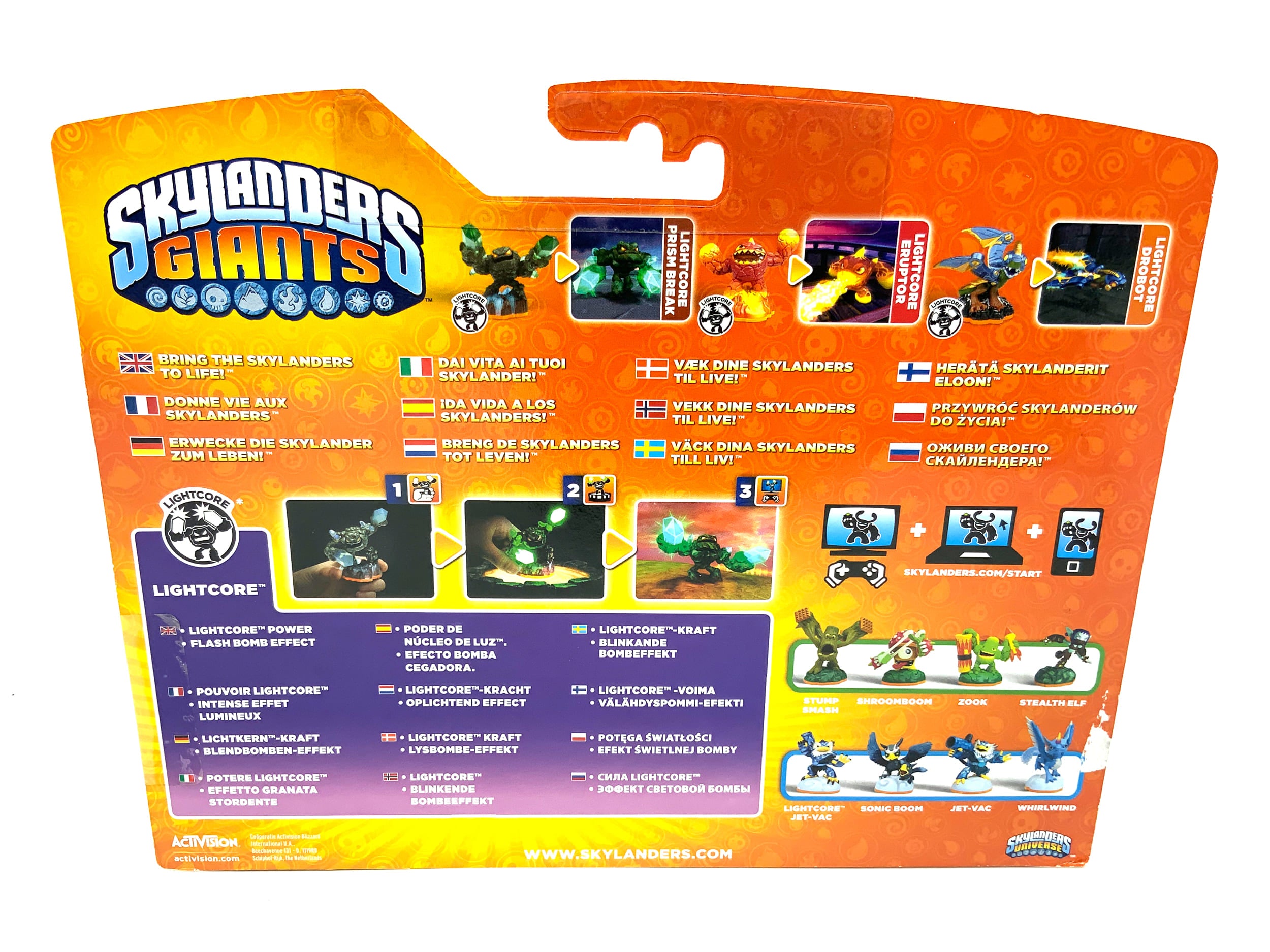 Skylanders Giants Lightcore Triple Pack Prism Break + Eruptor + Drobot in OVP
