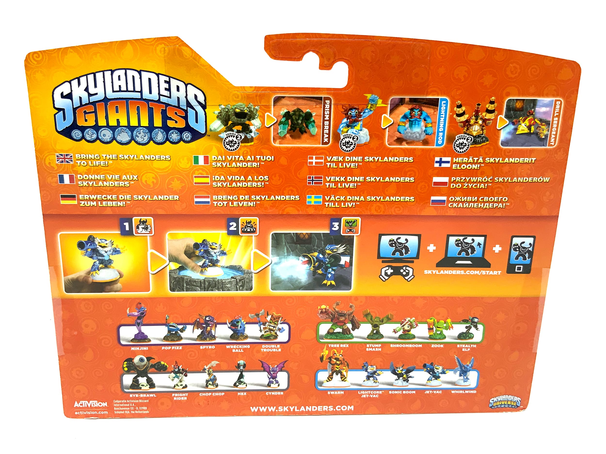 Skylanders Giants Triple Pack Prism Break + Lightning Rod + Drill Sergant in OVP