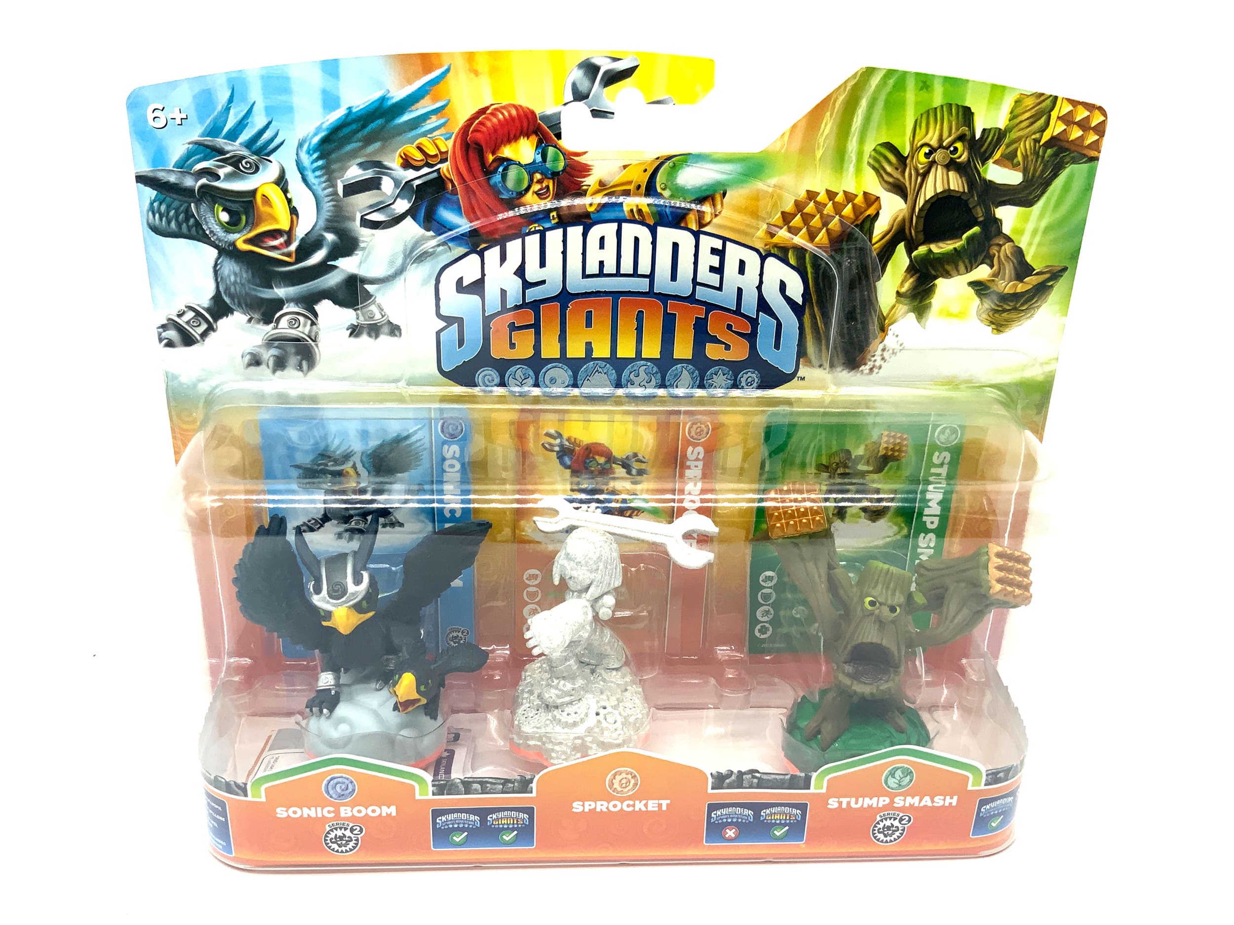 Skylanders Giants Triple Pack Glitter Paint Sprocket / Silver Sparkle (geklebt)