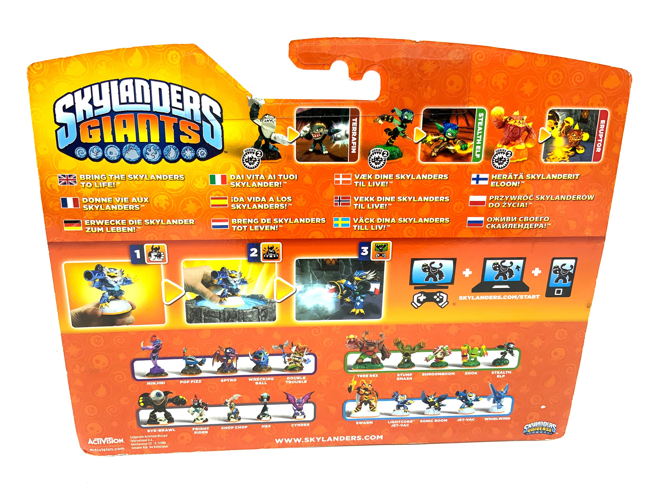 Skylanders Giants Triple Pack White Flocked Eruptor 3er Pack Chase Variante OVP