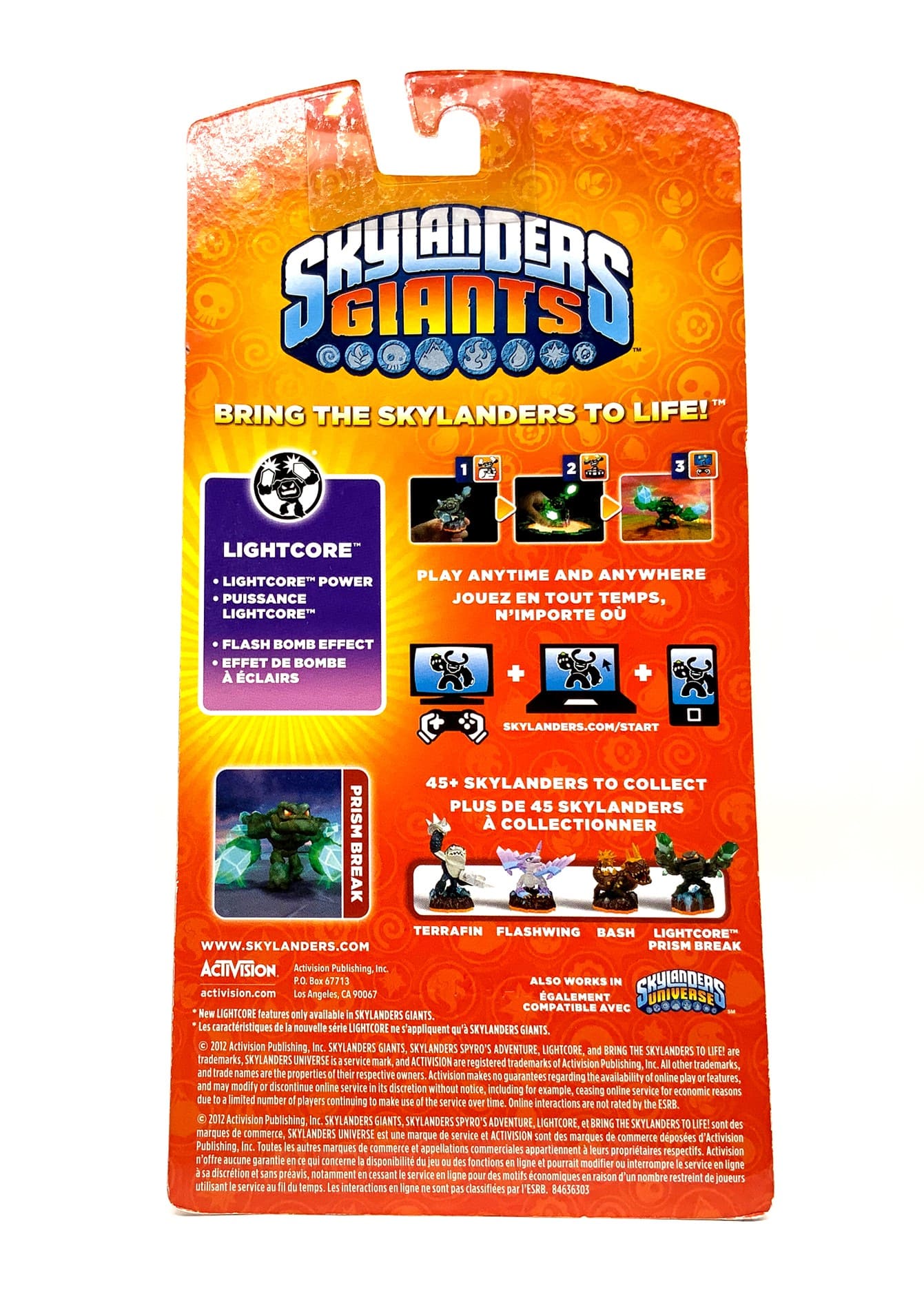 Skylanders Giants Gold White Flocked Prism Break Employee Edition Holiday in OVP