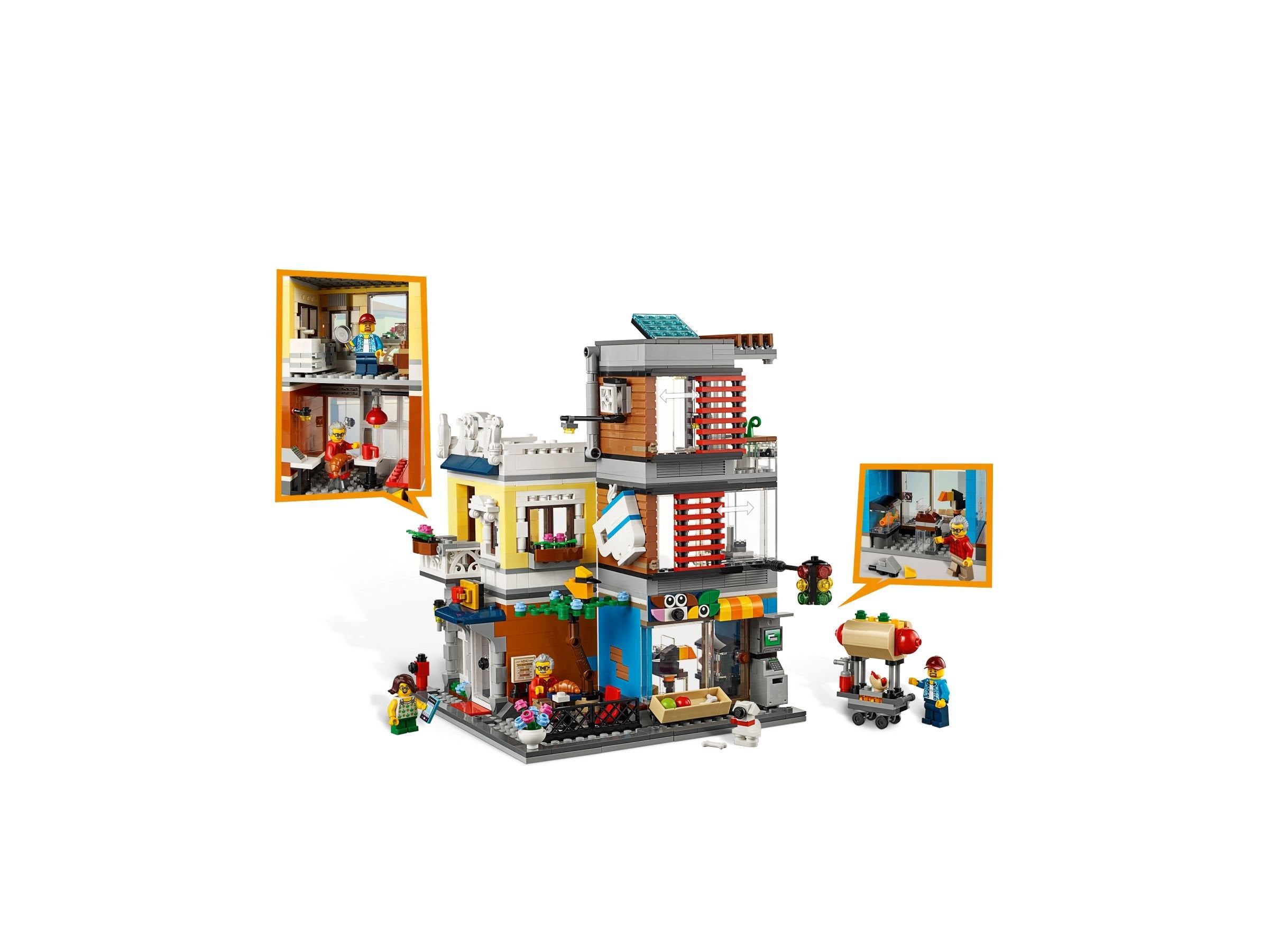 LEGO Creator 31097 Townhouse with Pet Shop & Café