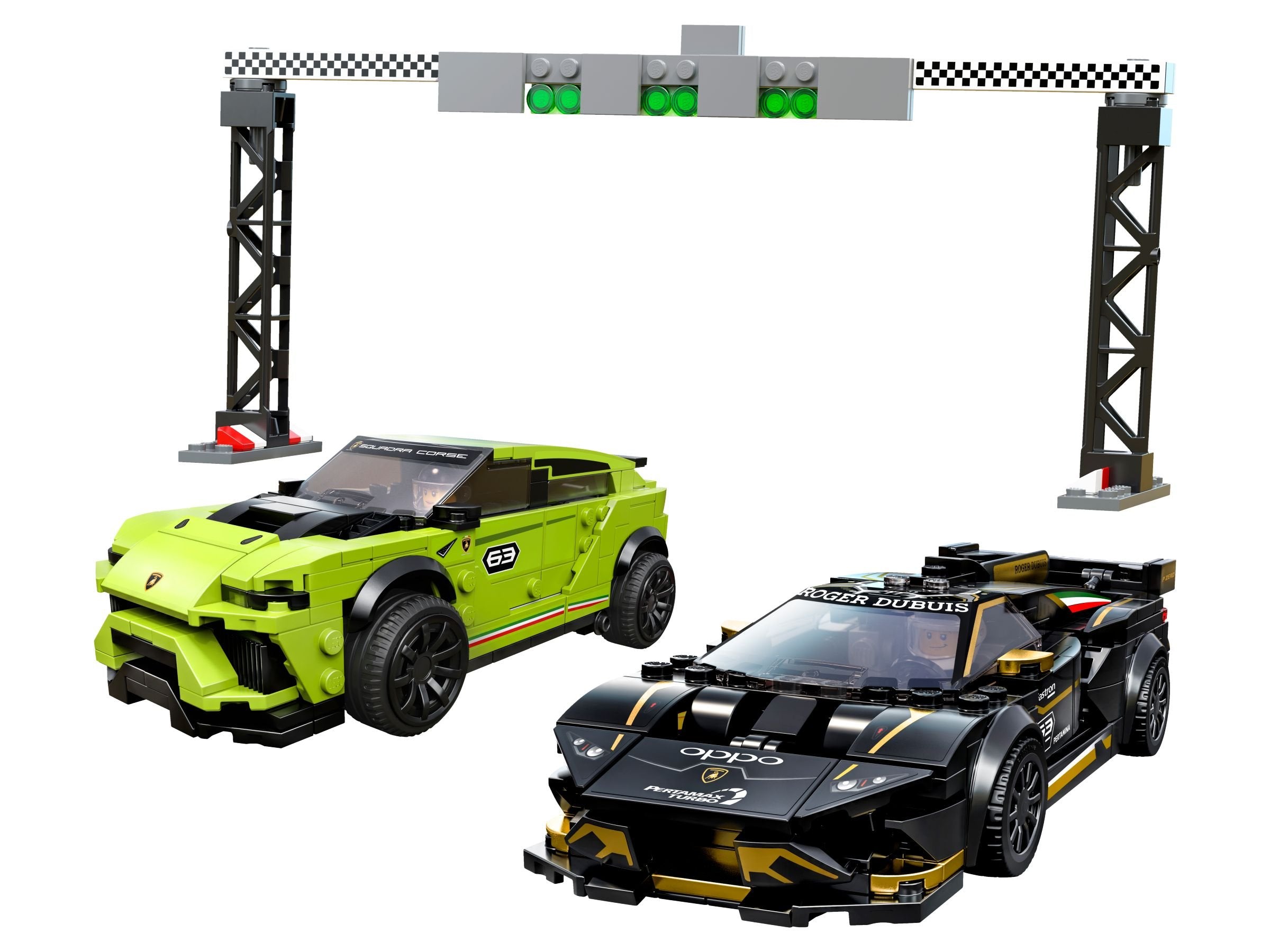 LEGO Speed Champions 76899 Lamborghini Urus ST-X & Lamborghini Huracán Super Trofeo EVO