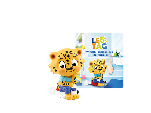 Tonie Figures Leo's Day Diaper, Potty, Toilet - That's how it works! Audio figure for Toniebox