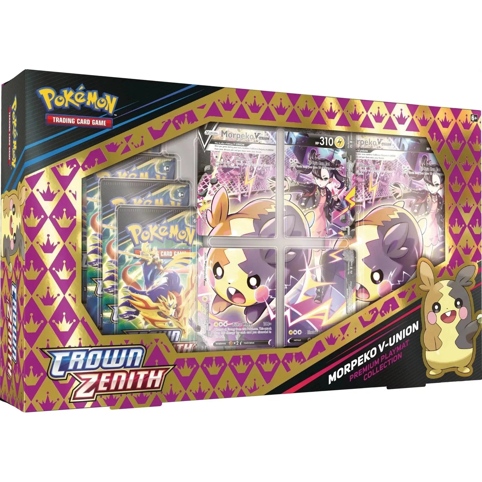 Pokémon Sword & Shield Crown Zenith Morpeko V-UNION Premium Playmat Collection (English)