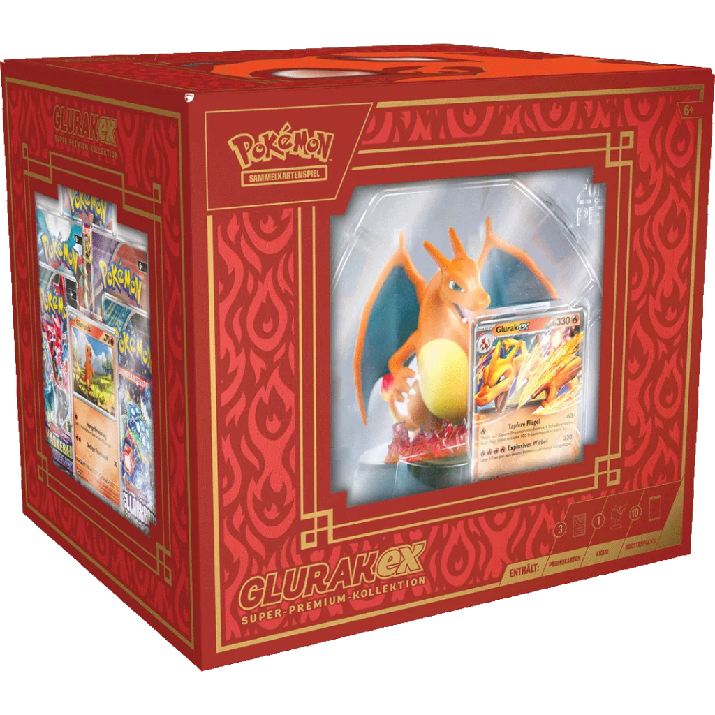 Pokémon Karmesin & Purpur Glurak-ex Super-Premium-Kollektion (deutsch)