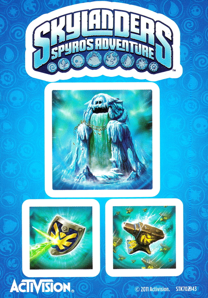 Skylanders Spyros Adventure Empire of Ice Adventure Pack Aufkleber