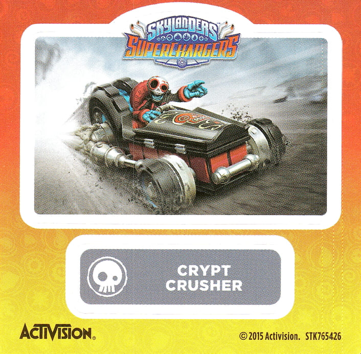 Skylanders Superchargers Crypt Crusher Aufkleber