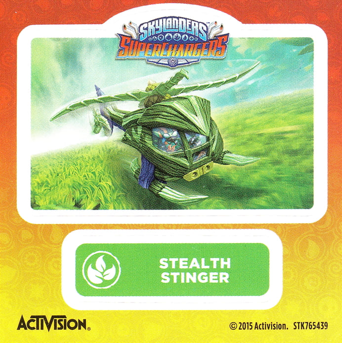 Skylanders Superchargers Stealth Stinger Aufkleber