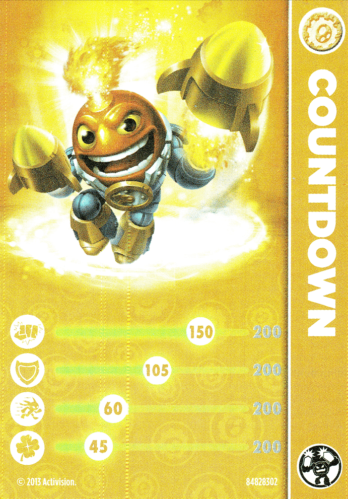 Skylanders Swap Force Countdown - Lightcore Karte