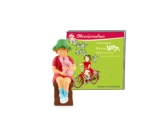 Tonie figures Lotta Of course, Lotta can ride a bike and two other stories Audio figure for Toniebox
