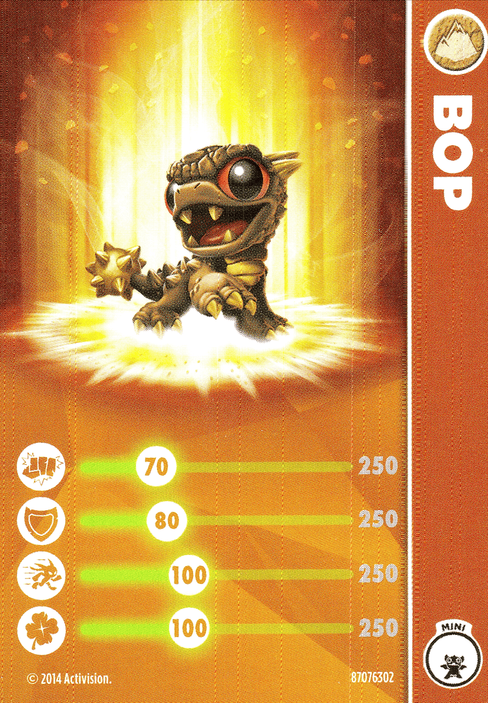 Skylanders Trap Team Bop Karte