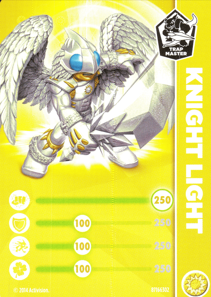 Skylanders Trap Team Knight Light Karte