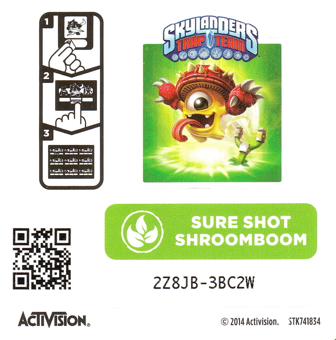 Skylanders Trap Team Sure Shot Shroomboom Aufkleber
