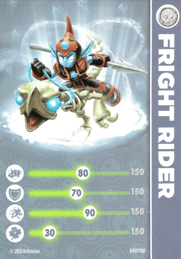 Skylanders Giants Fright Rider Karte