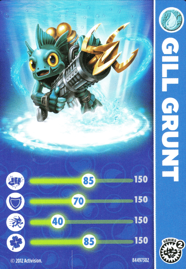 Skylanders Giants Gill Grunt Karte