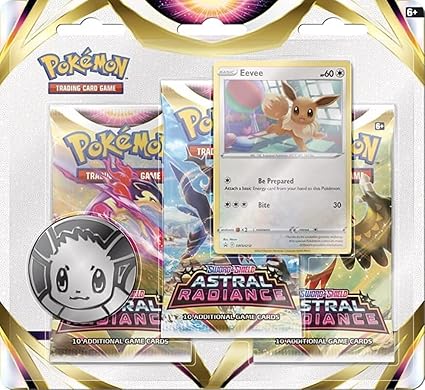 Pokémon Sword & Shield Astral Radiance 3 Pack Blister Eevee (englisch)