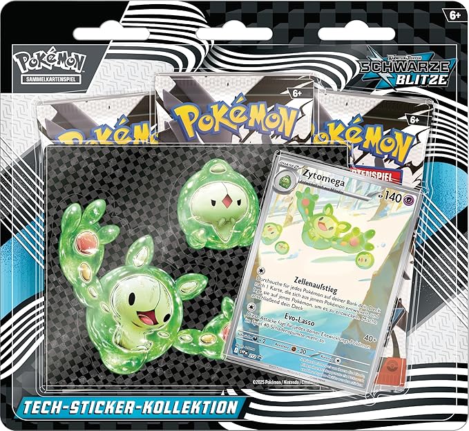 Pokémon Karmesin & Purpur Schwarze Blitze Tech Sticker Kollektion (deutsch)