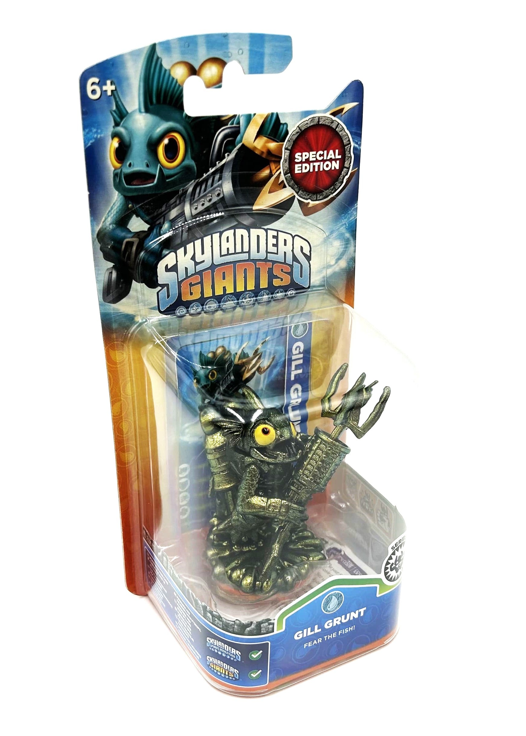 Skylanders Giants Metallic Green Gill Grunt in Original Packaging OVP Chase