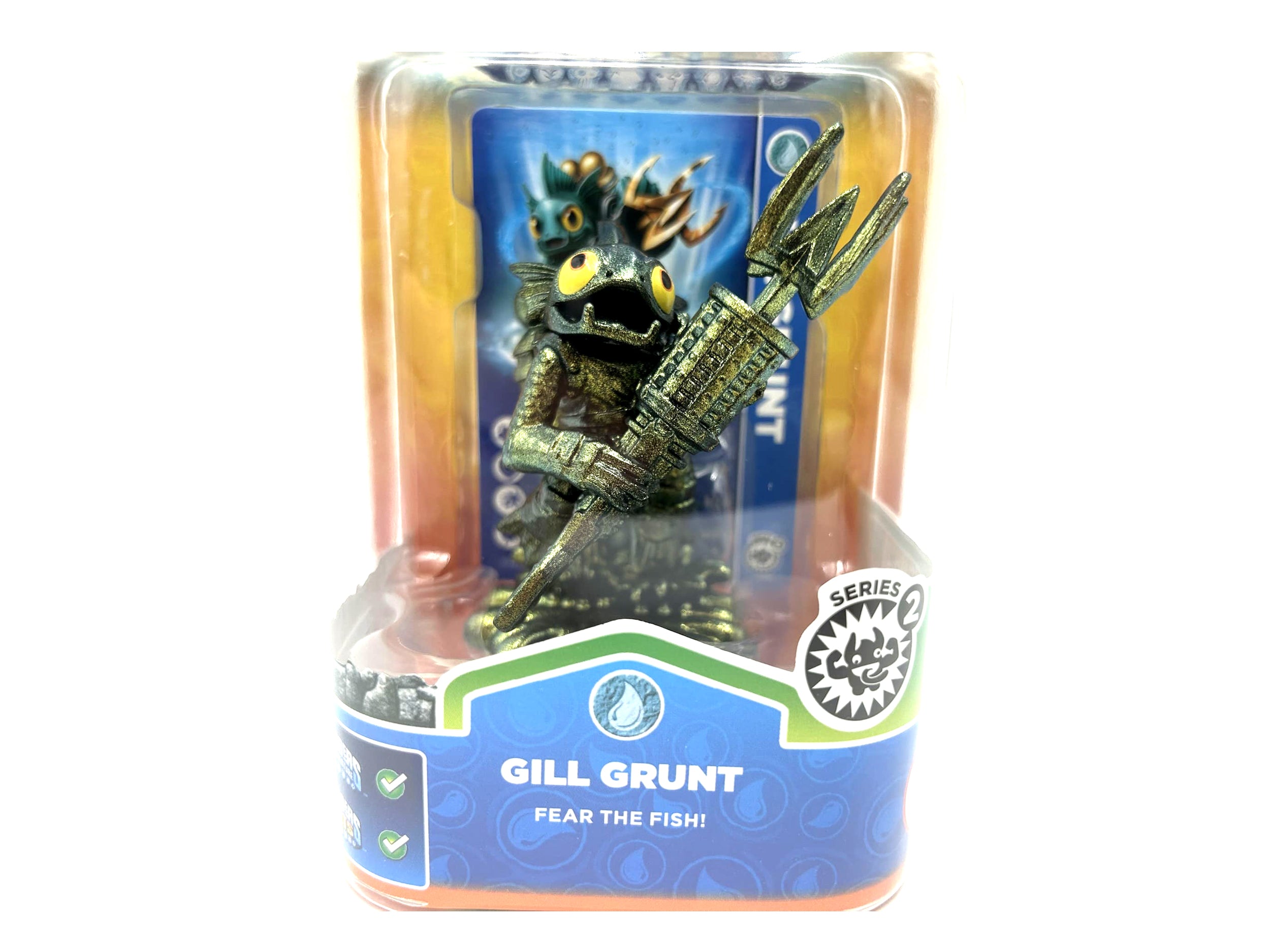 Skylanders Giants Metallic Green Gill Grunt in Original Packaging OVP Chase