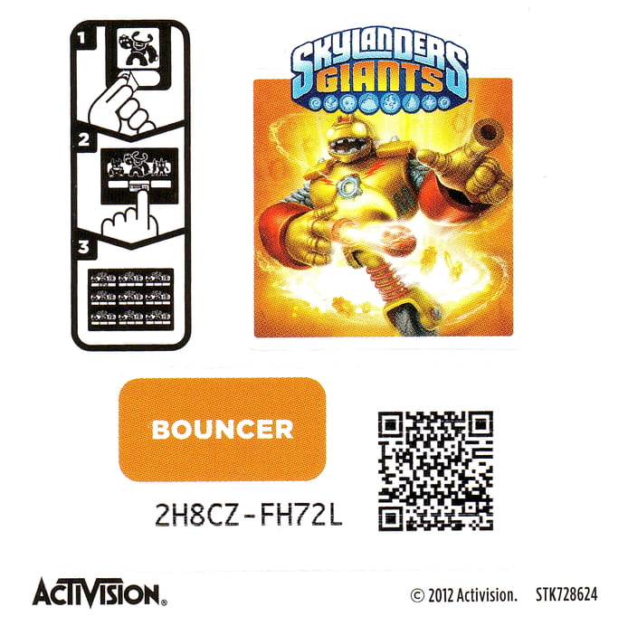 Skylanders Giants Bouncer Aufkleber
