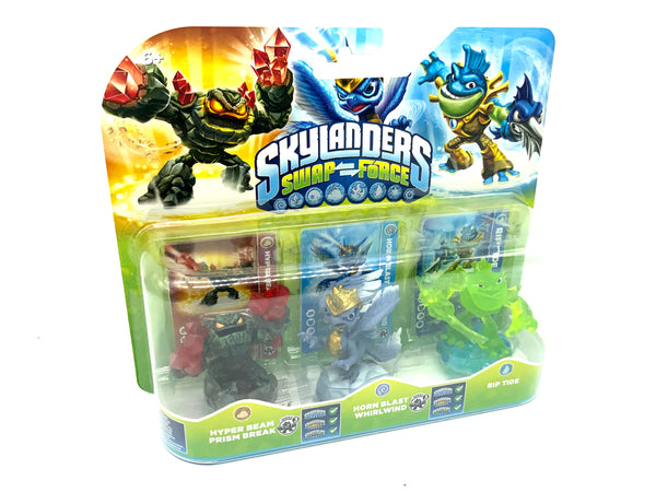 Skylanders Swap Force Triple Pack Crystal Green Riptide Chase Variante in OVP