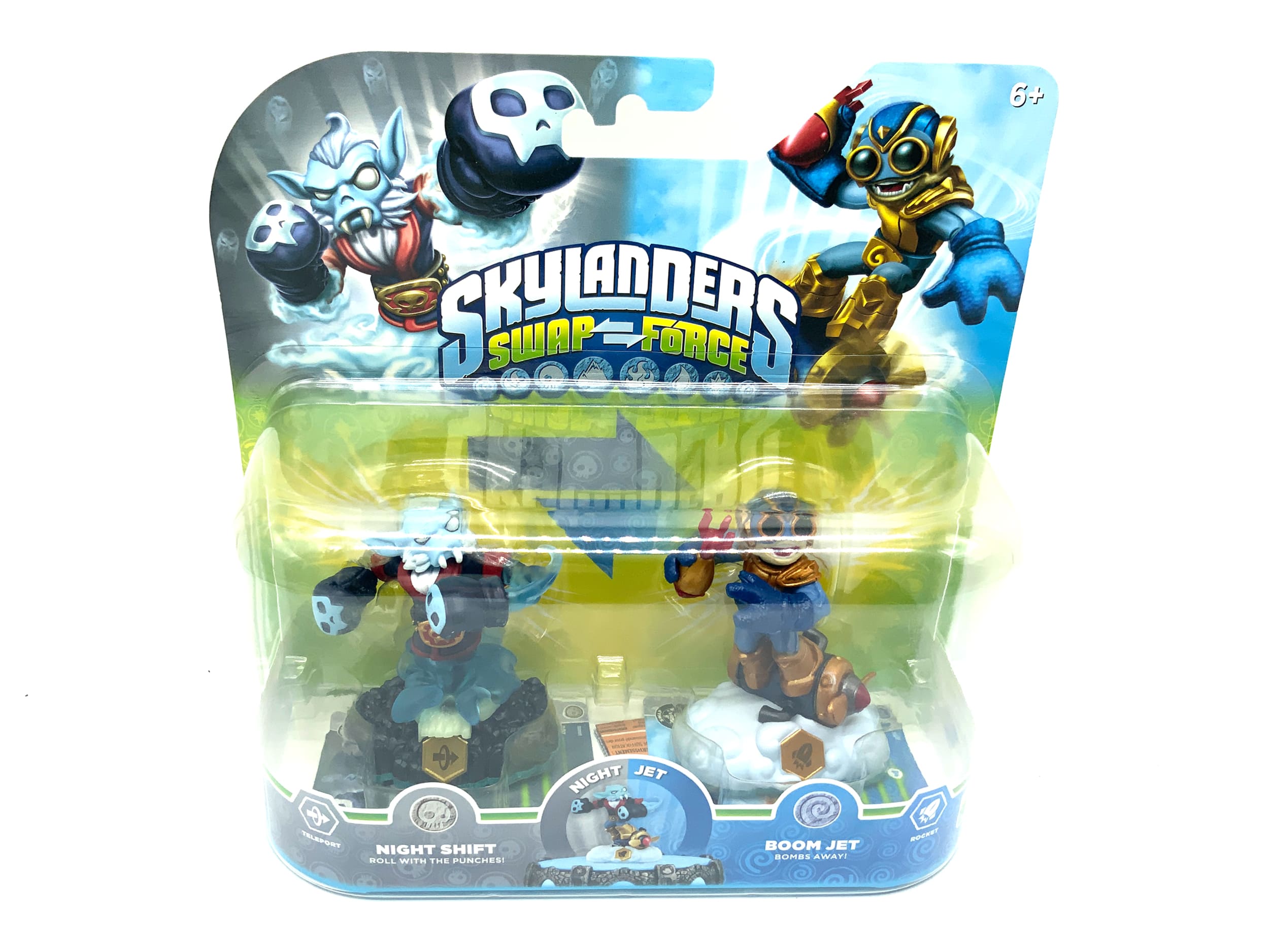 Skylanders Swap Force Double Pack Night Shift & Boom Jet in OVP