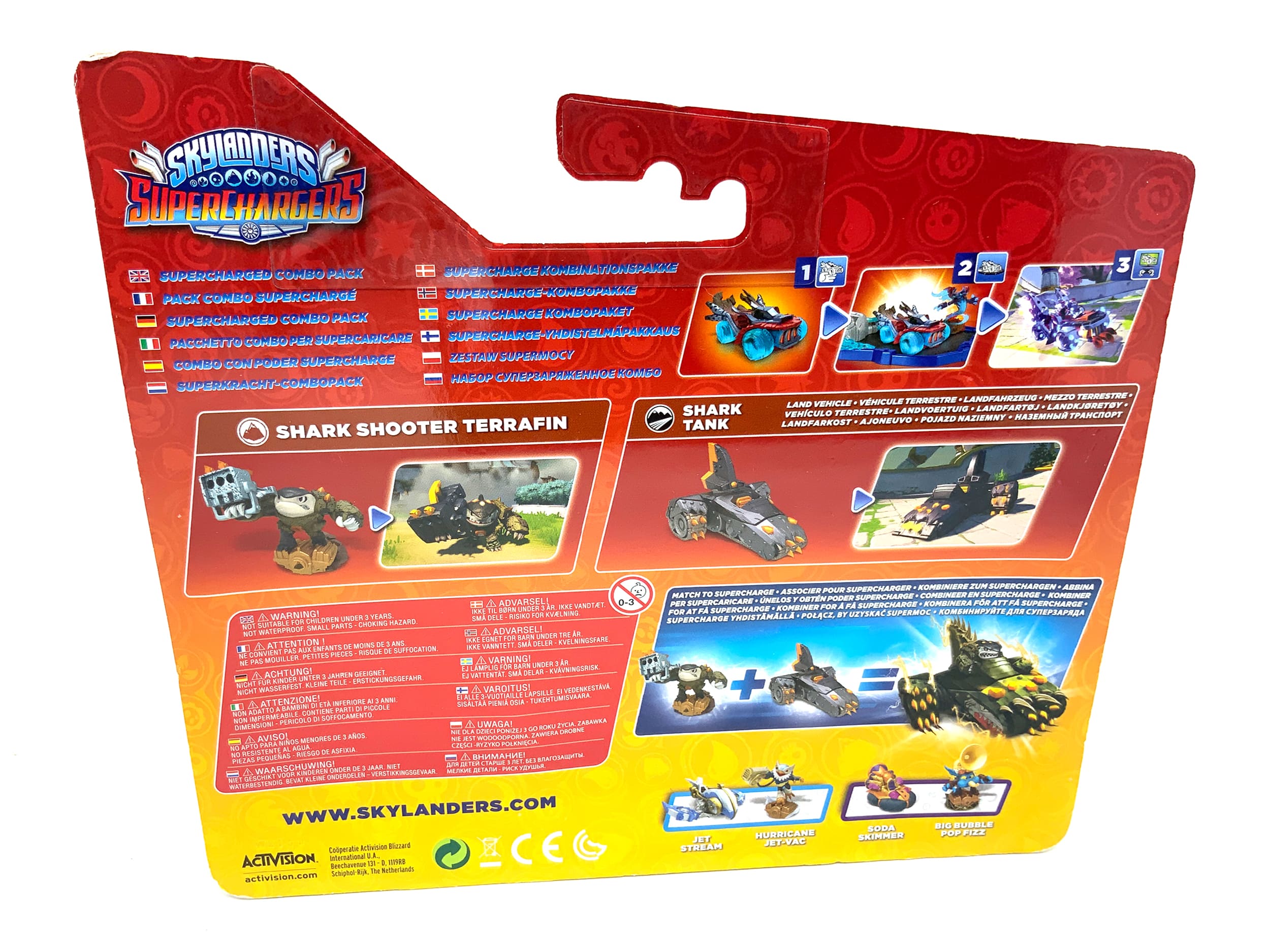 Skylanders Superchargers Supercharged Combo Pack Terrafin & Shark Tank in OVP