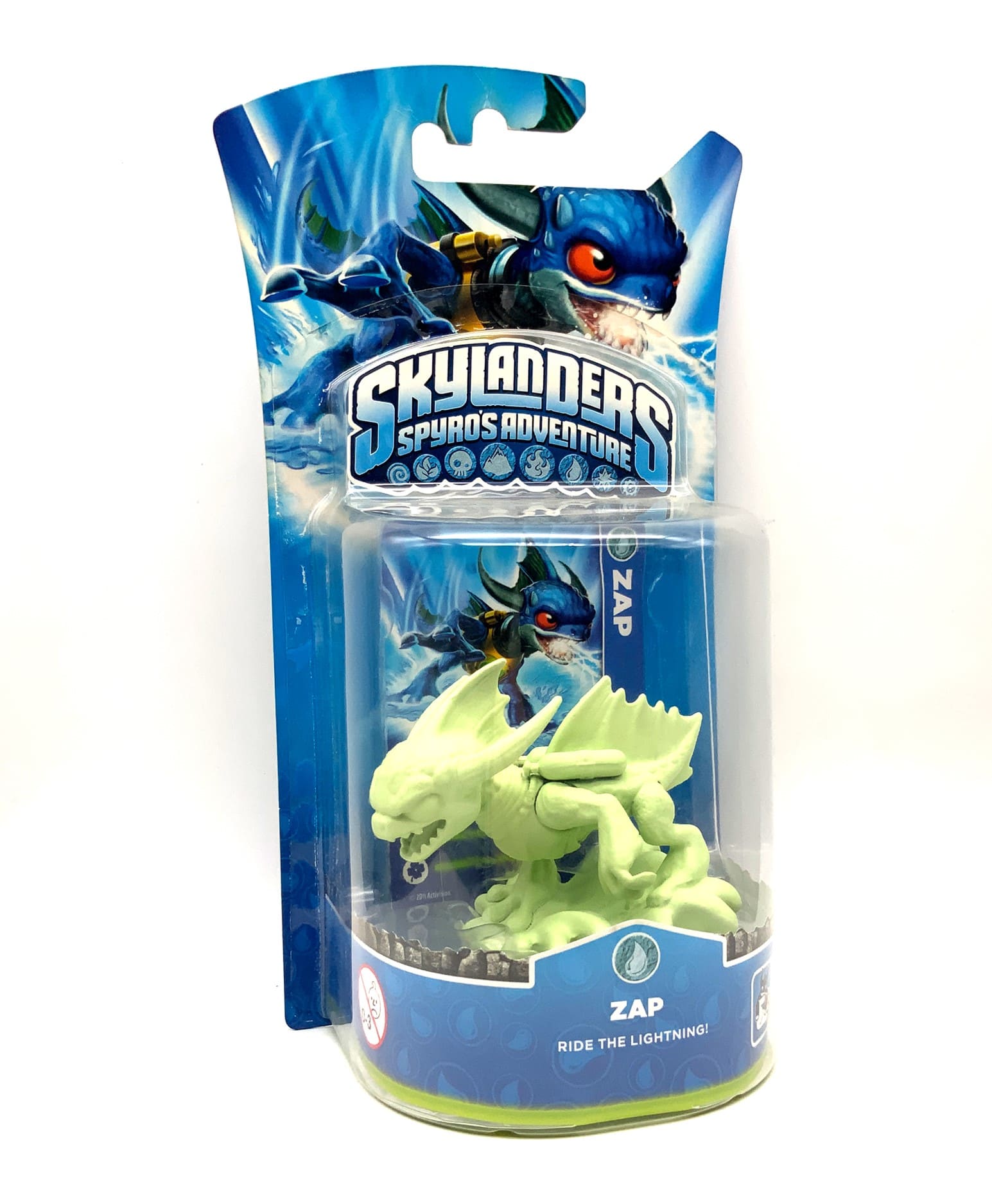 Skylanders Spyros Adventure Zap Glow in the Dark Chase Variante in OVP (geklebt)