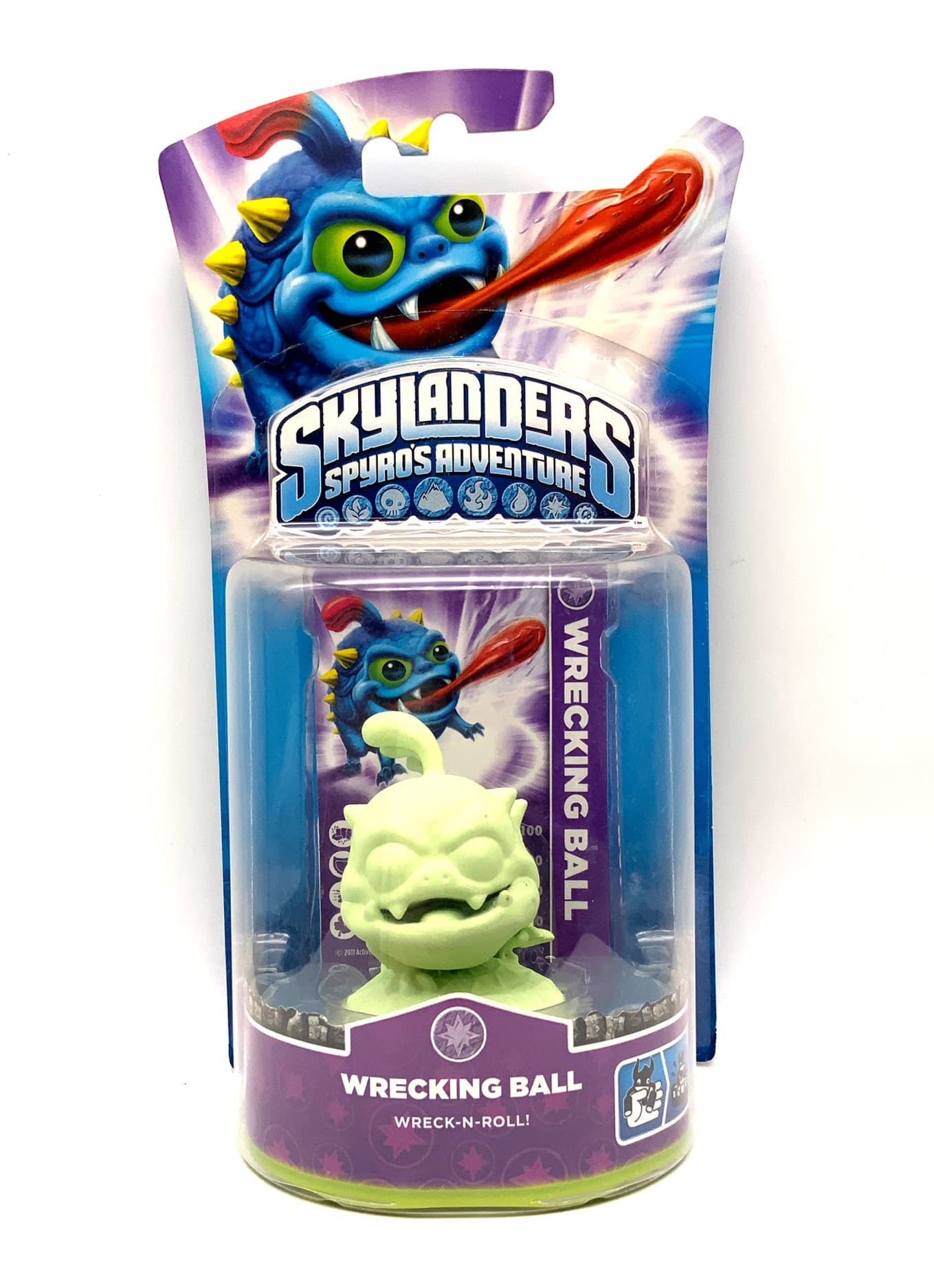 Skylanders Spyros Adventure Wrecking Ball Glow in the Dark Chase OVP (geklebt)