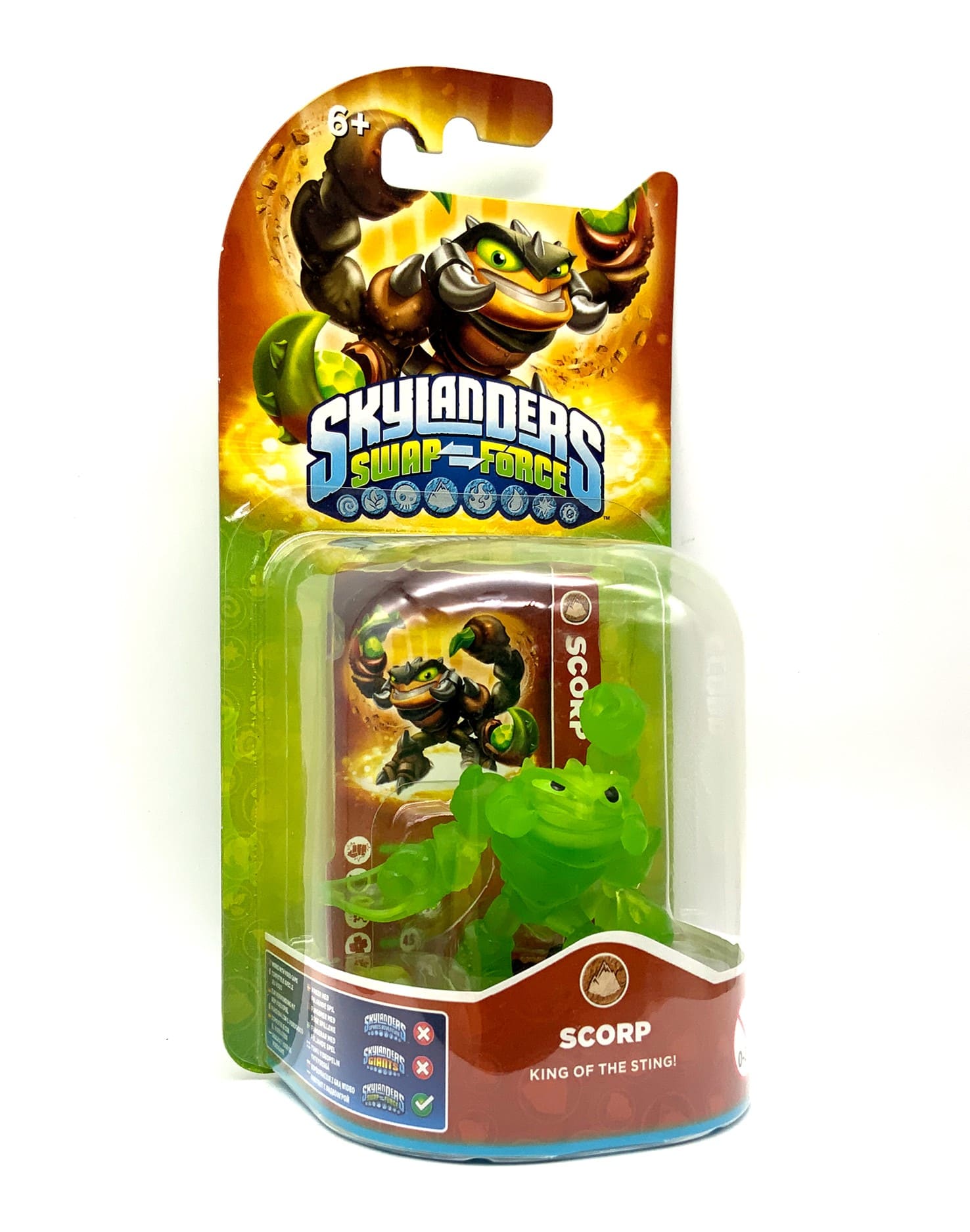Skylanders Swap Force Scorp Crystal Green Chase Variante in OVP (geklebt)