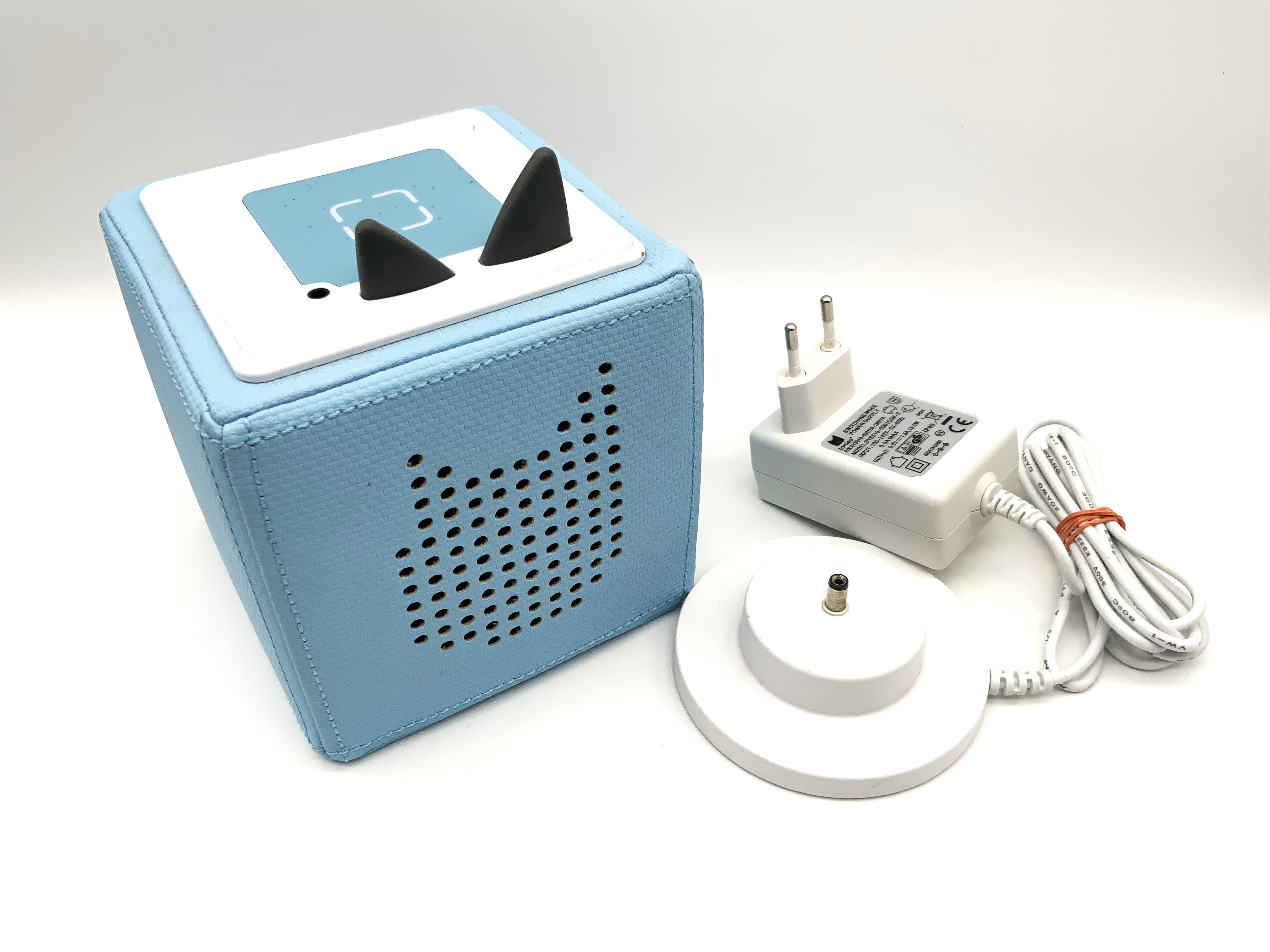 Toniebox Hellblau mit Ladestation für Toniefiguren Lautsprecher für Tonies